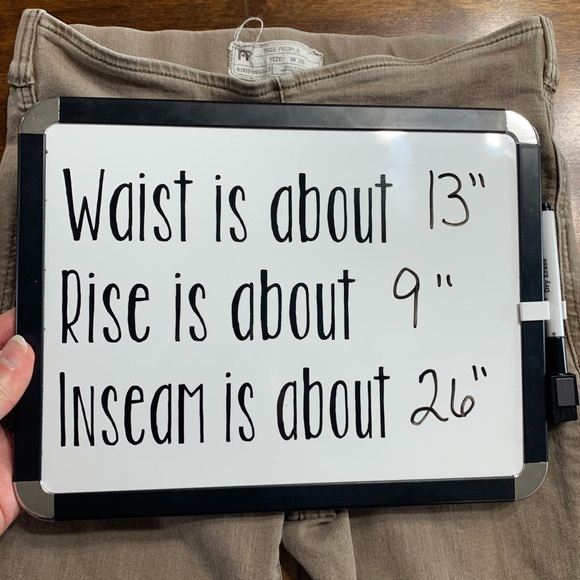 Free People easy going jeggings khaki size 26 - Picture 9 of 9